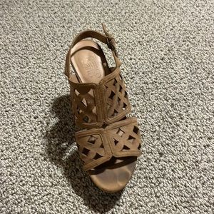 Women’s camel color wedge